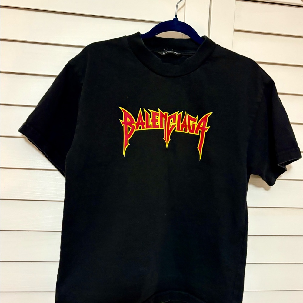Balenciaga logo T-shirt-Kids Small